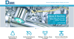 Desktop Screenshot of durablecontrols.com